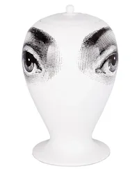 Fornasetti Vase mit Augen-Print Weiß