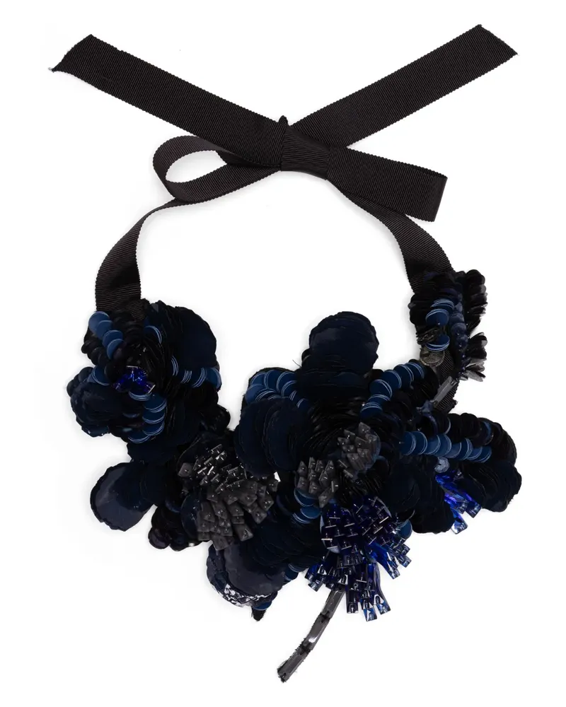 Biyan sequin embellished necklace - Blau Blau