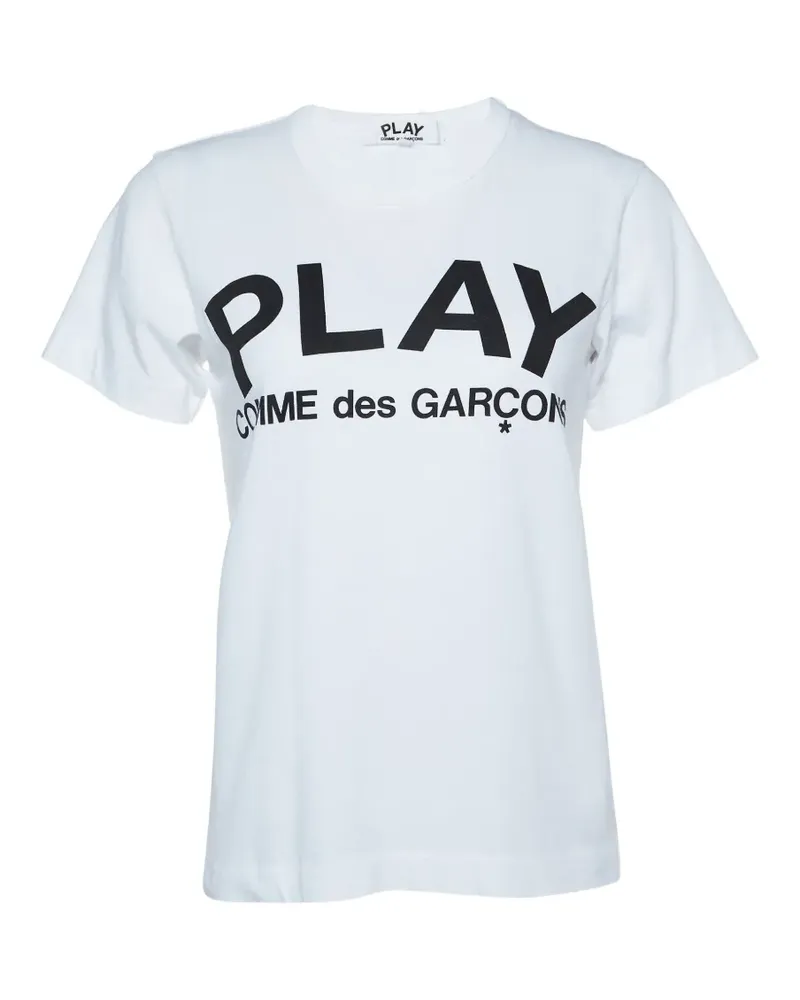 Comme des Garçons T-Shirt mit Logo-Print - Weiß Weiß