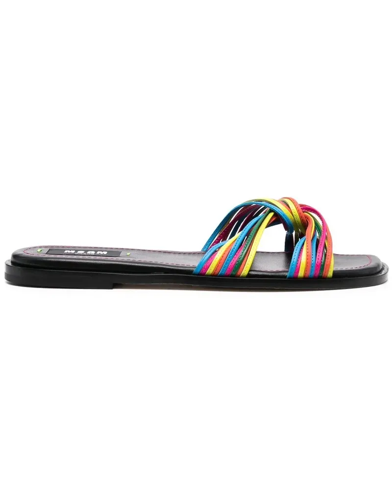 MSGM Slipper mit Riemen - Gelb Gelb