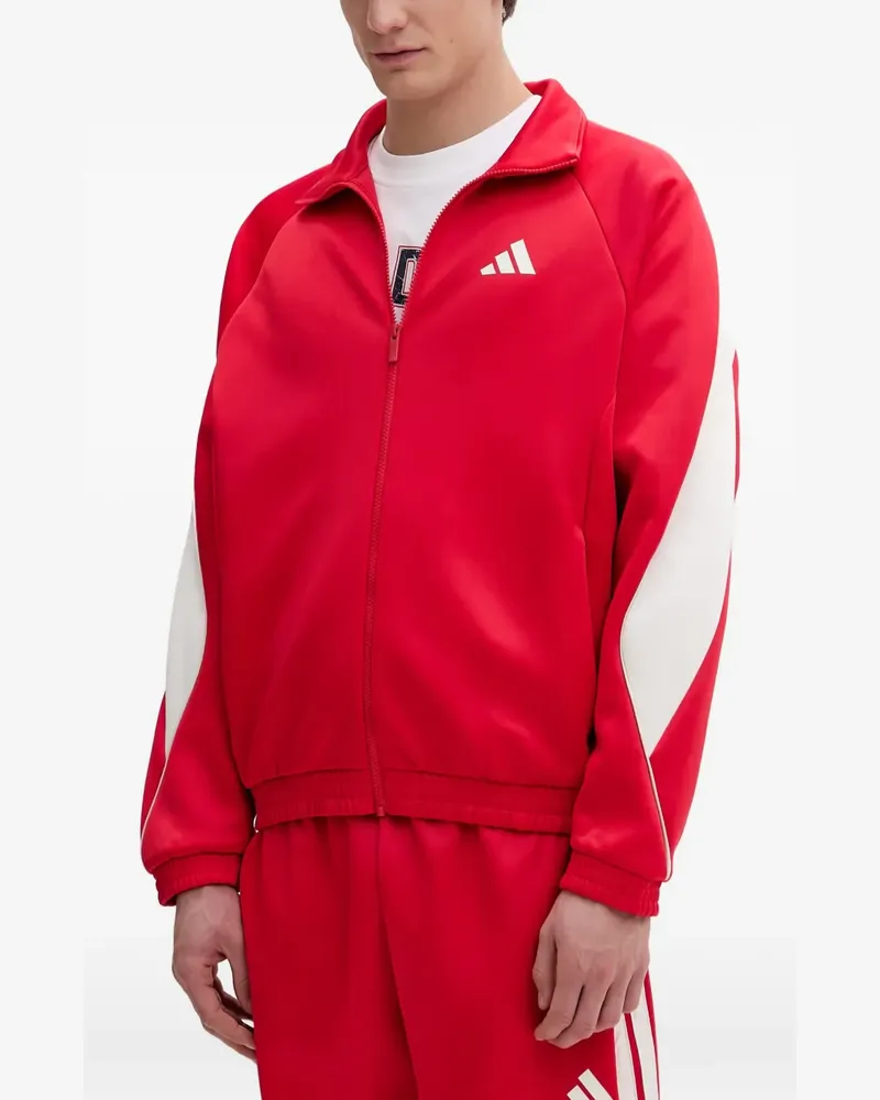 adidas Stadium colour-block logo-print jacket - Rot Rot