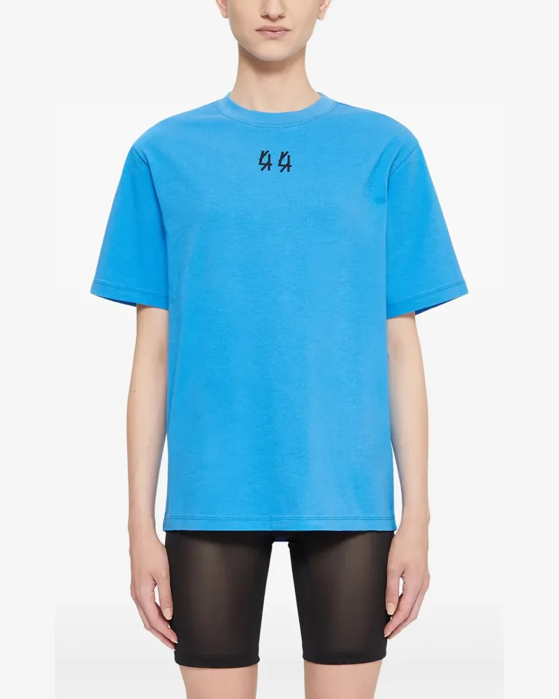 44 LABEL GROUP Klassisches T-Shirt - Blau Blau