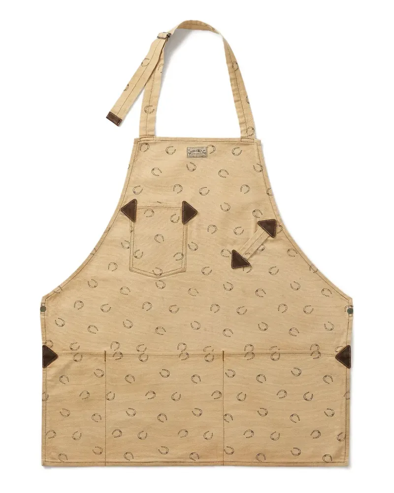 Ralph Lauren Schürze mit Hufeisen-Print - Nude Nude