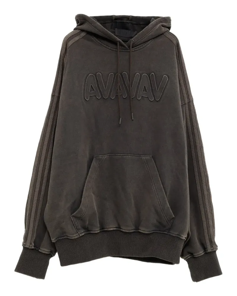 adidas x Avavav logo-embossed side-stripe hoodie - Grau Grau