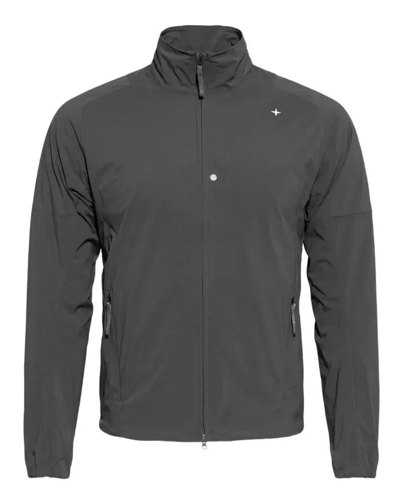 Stone Island zip embroidered jacket - Grau Grau