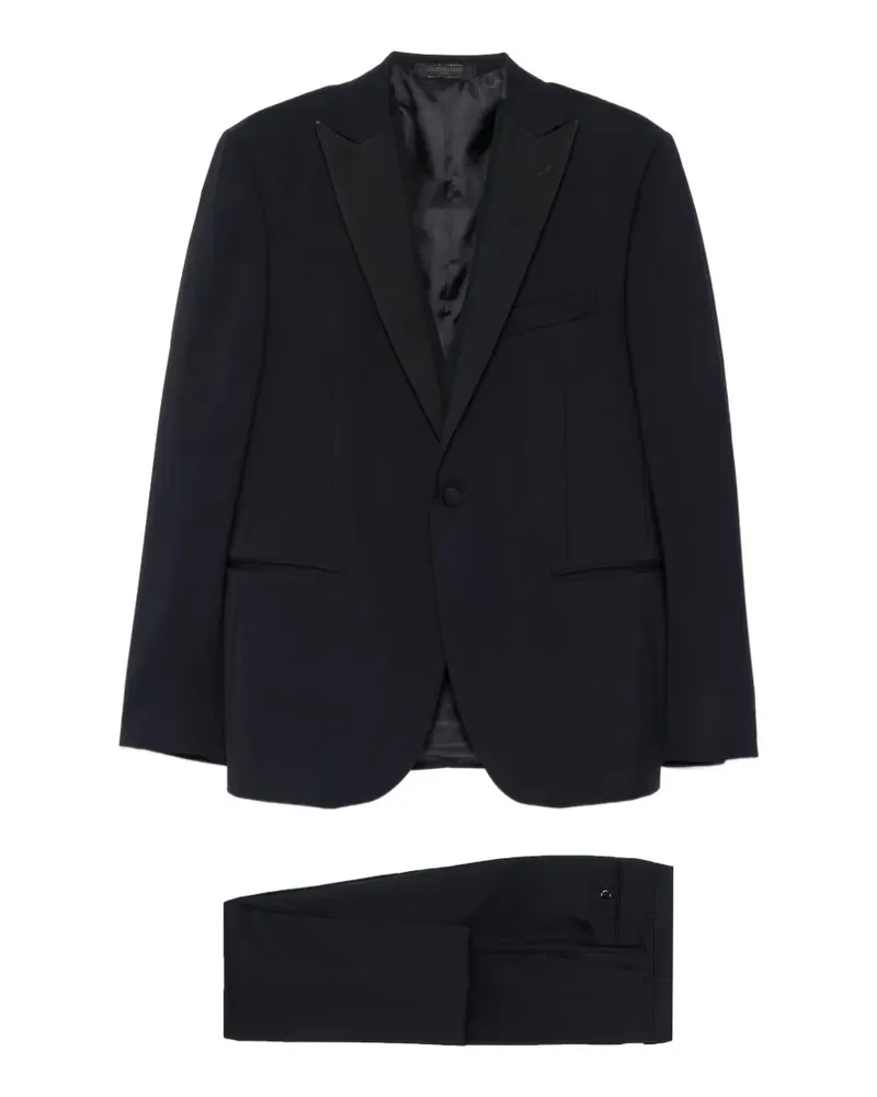 Corneliani peak-lapel single-breasted suit (set of three) - Blau Blau