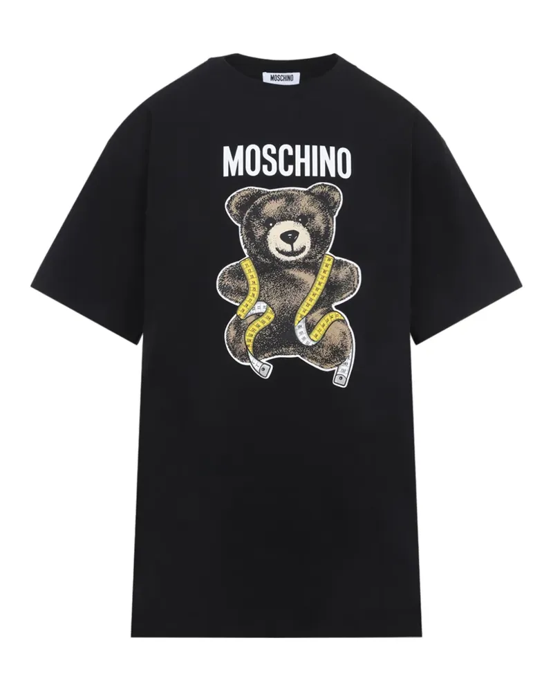 Moschino teddy bear logo T-shirt - Schwarz Schwarz