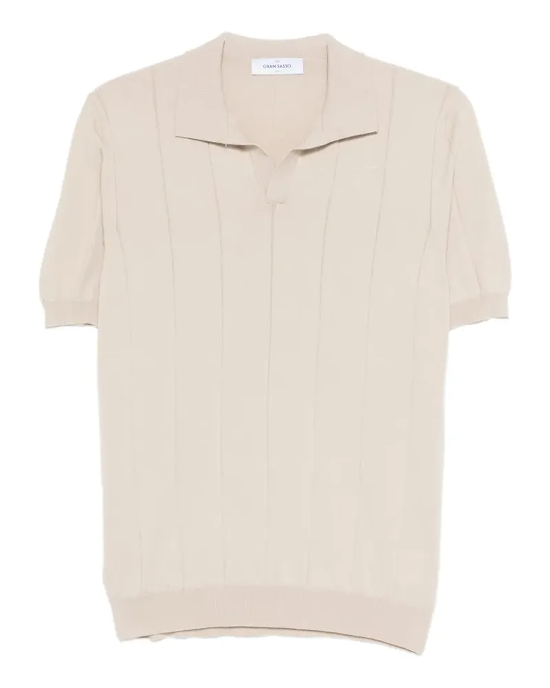 Gran Sasso polo-collar T-shirt - Nude Nude