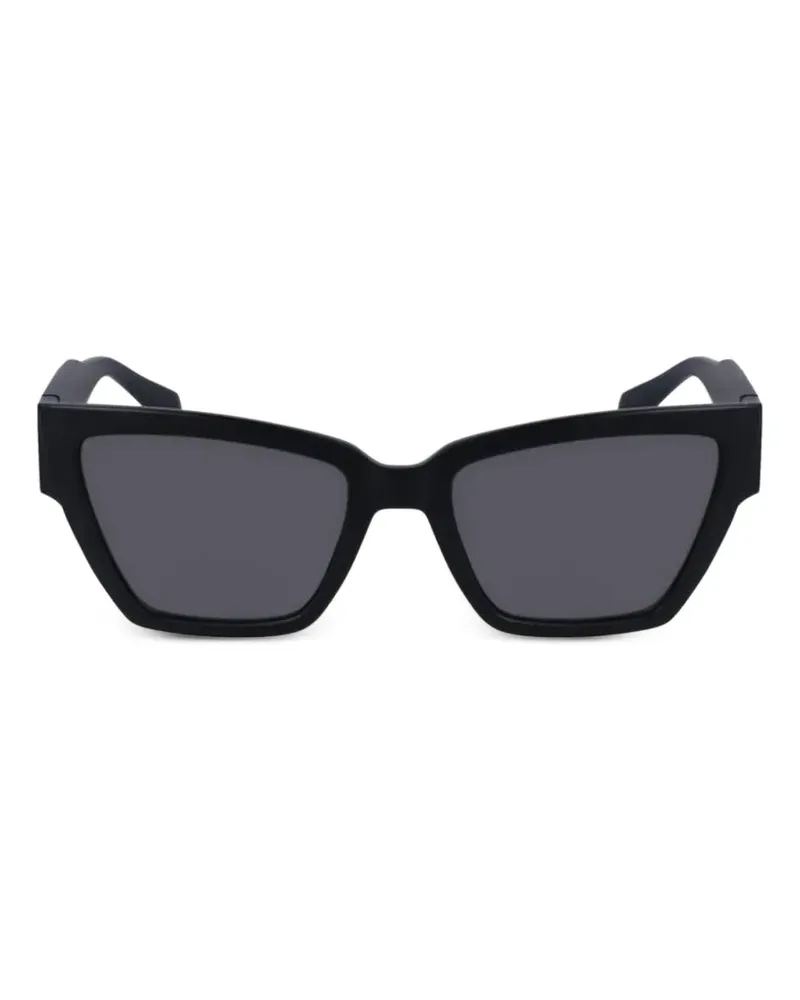 Calvin Klein matte cat-eye sunglasses - Schwarz Schwarz