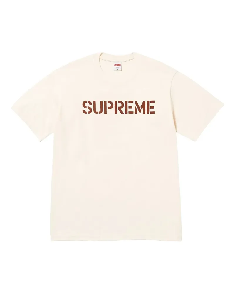 Supreme Being T-Shirt mit Logo-Print - Nude Nude