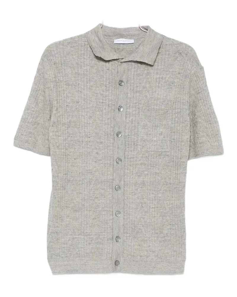 Daniele Fiesoli buttoned ribbed jacket - Grau Grau