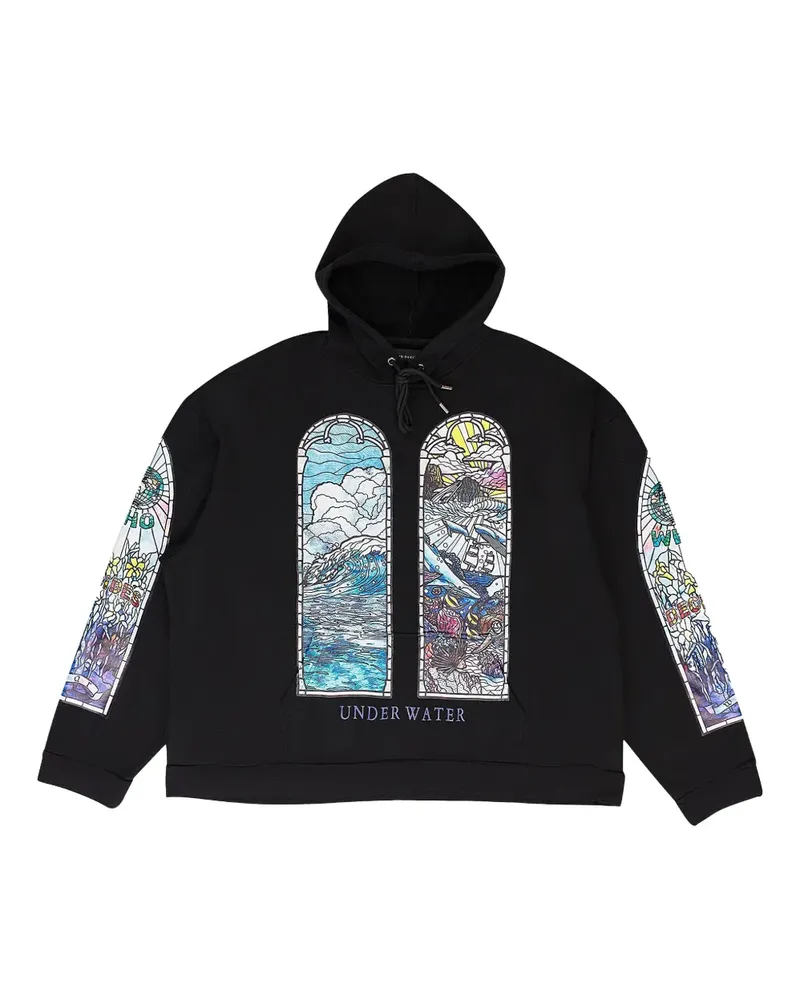 WHO DECIDES WAR Hoodie mit grafischem Print - Schwarz Schwarz