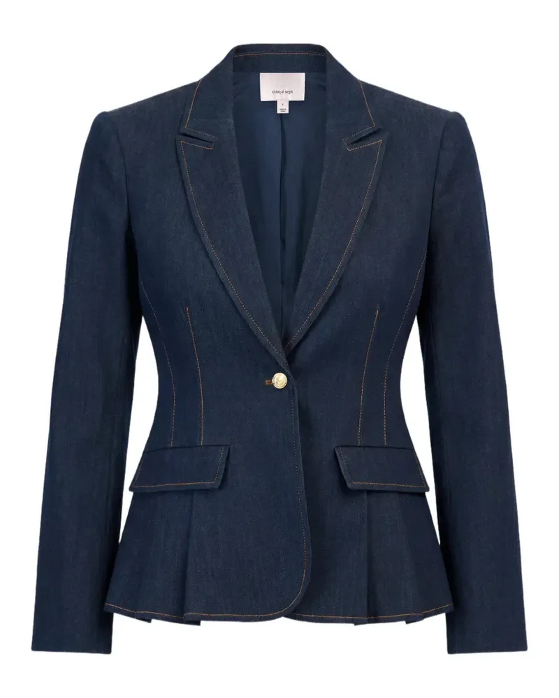 Cinq à Sept Arlene Blazer mit Schößchen - Blau Blau