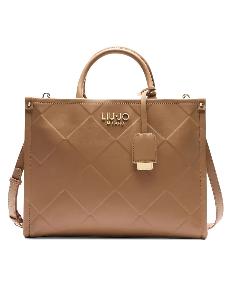 Liu Jo Handtasche mit Rautenmuster - Braun Braun