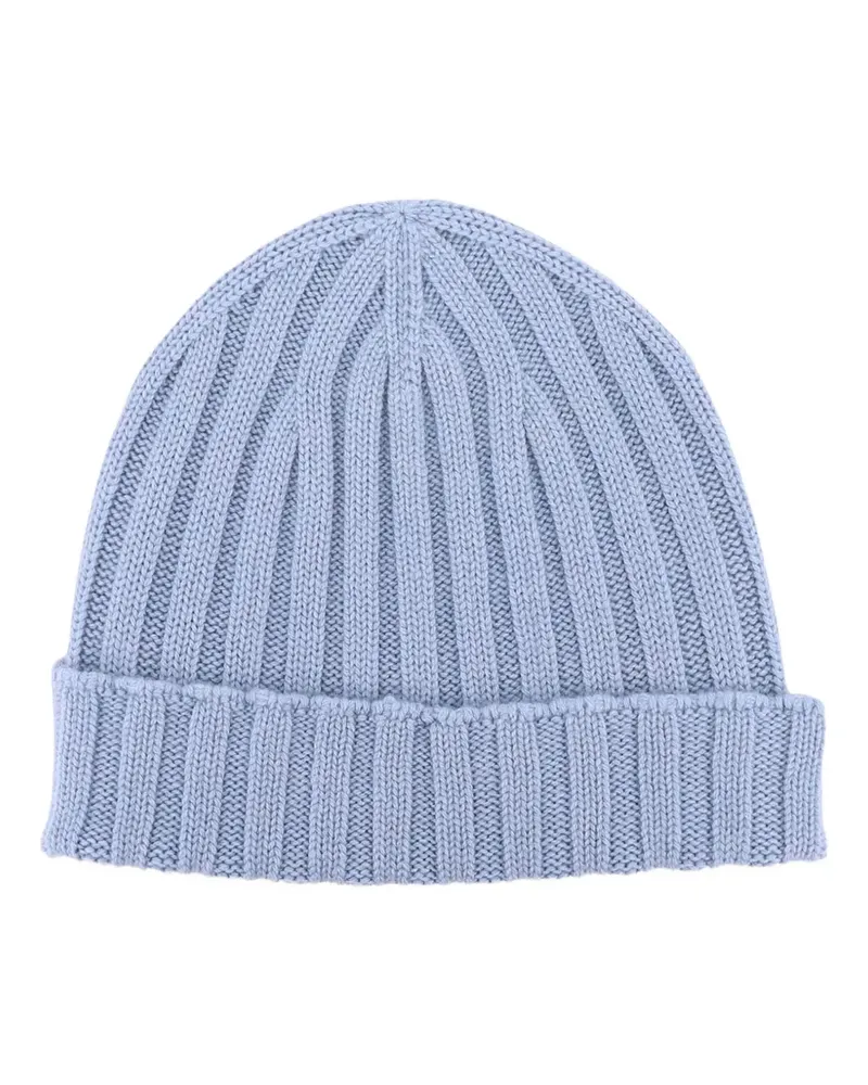 Filippo de Laurentiis cashmere ribbed beanie - Blau Blau