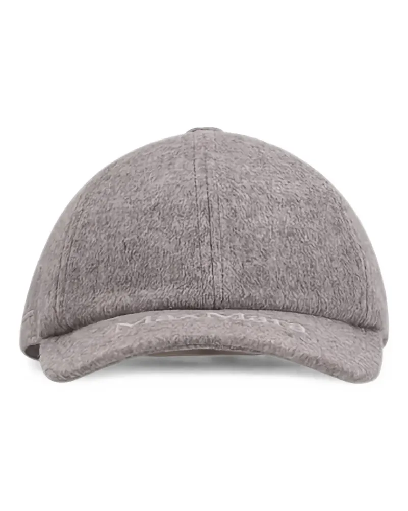 Max Mara embroidered-logo baseball cap - Grau Grau