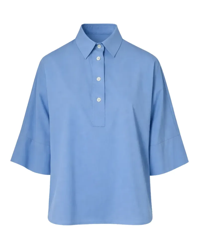 Gran Sasso collared short-sleeve polo top - Blau Blau