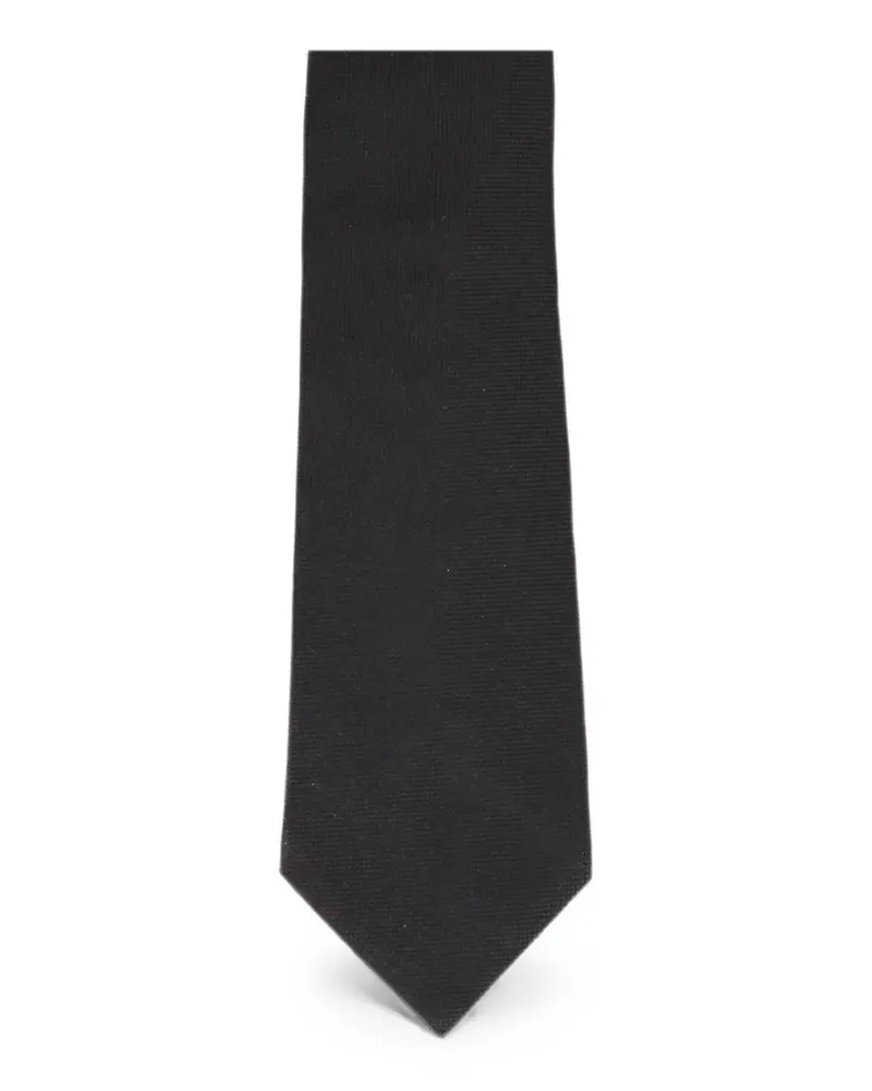 Tom Ford minimalist black tie - Schwarz Schwarz