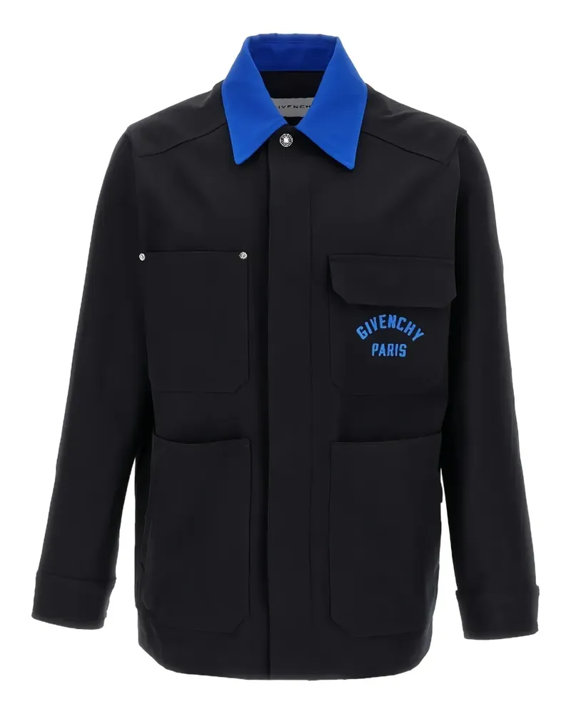 Givenchy Jacke mit Logo-Stickerei - Schwarz Schwarz