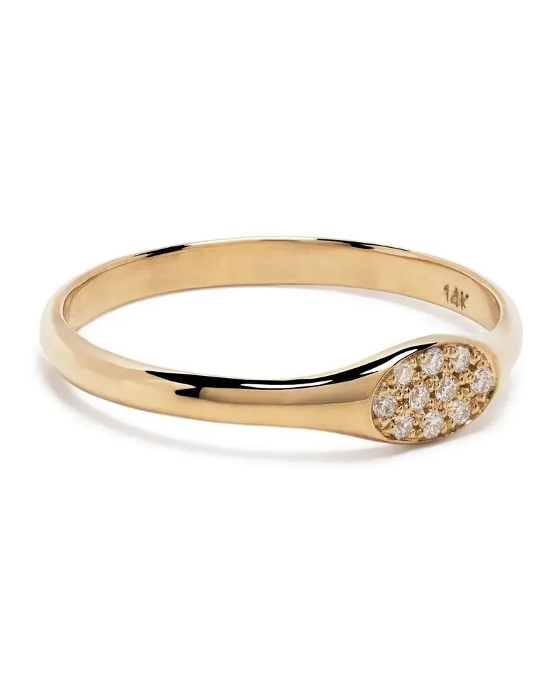 ZOË CHICCO 14kt Gelbgoldring mit Diamanten Gold