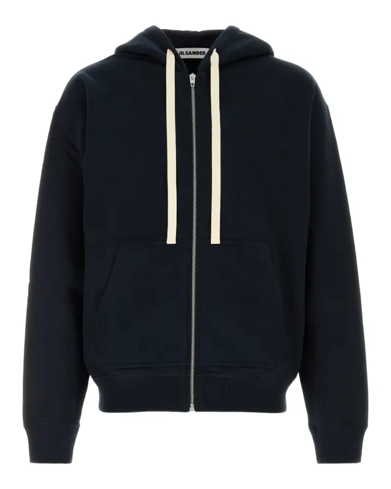 Jil Sander Kapuzenjacke mit Kordelzug - Blau Blau