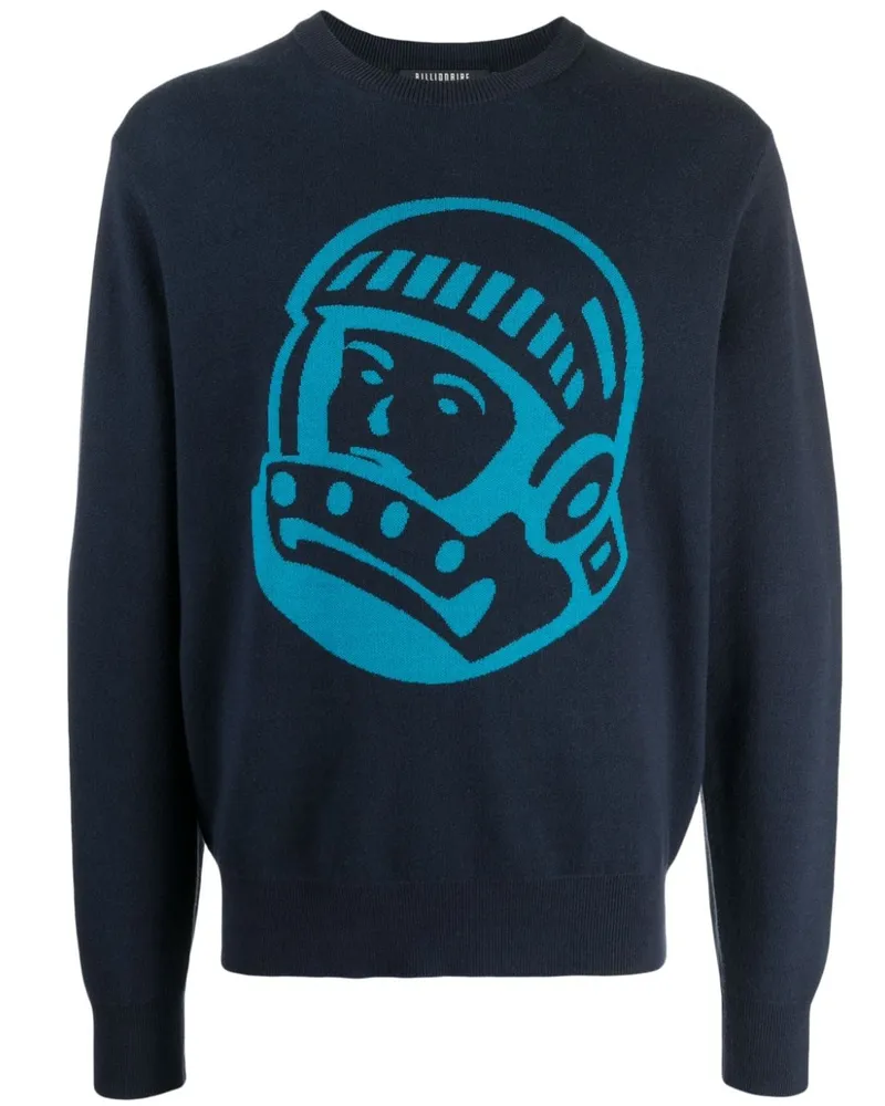 Billionaire Boys Club Pullover mit Intarsien-Logo Blau