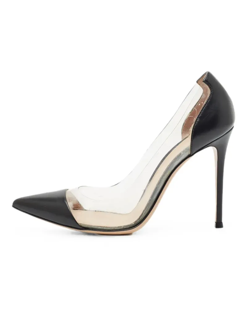 Gianvito Rossi Plexi pointed-toe pumps - Schwarz Schwarz