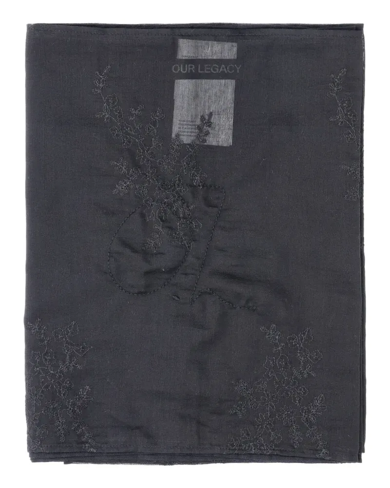 Our Legacy Layered scarf - Schwarz Schwarz