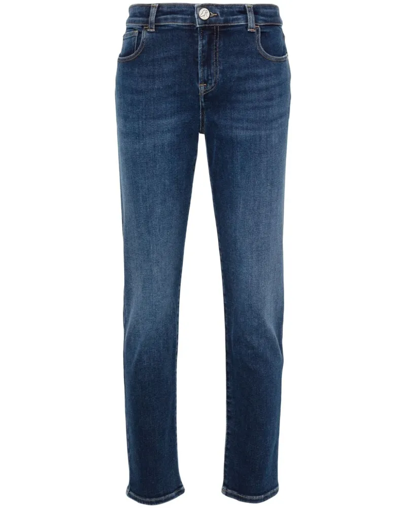 Emporio Armani Klassische Cropped-Jeans Blau