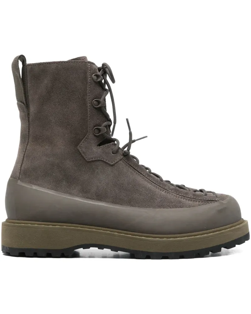 Stone Island Schnürstiefel aus Wildleder 40mm - Grau Grau