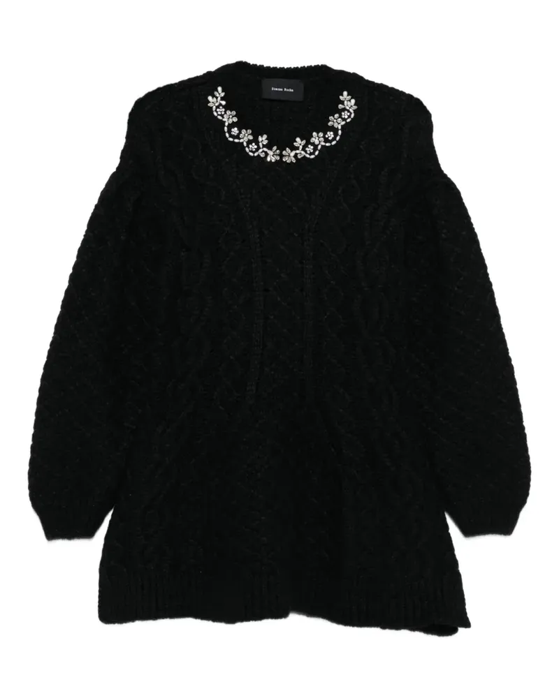 Simone Rocha Verzierter Pullover - Schwarz Schwarz