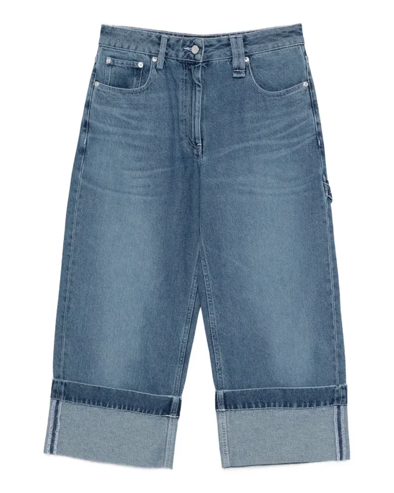 Simone Rocha cuffed jeans - Blau Blau