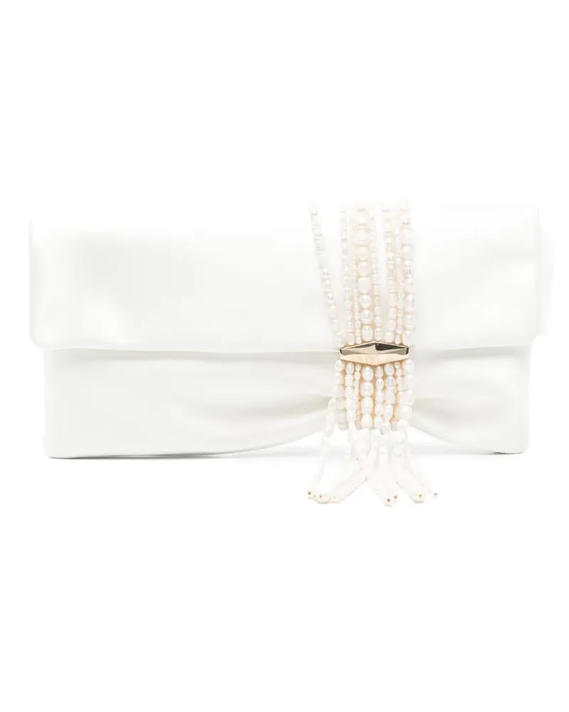 Jimmy Choo Zandra Clutch - Weiß Weiß