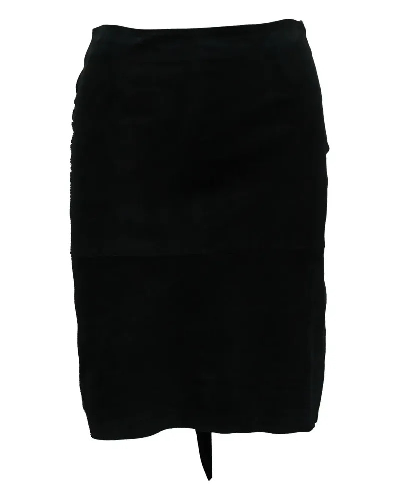 ba&sh asymmetrical twist-gather skirt - Schwarz Schwarz