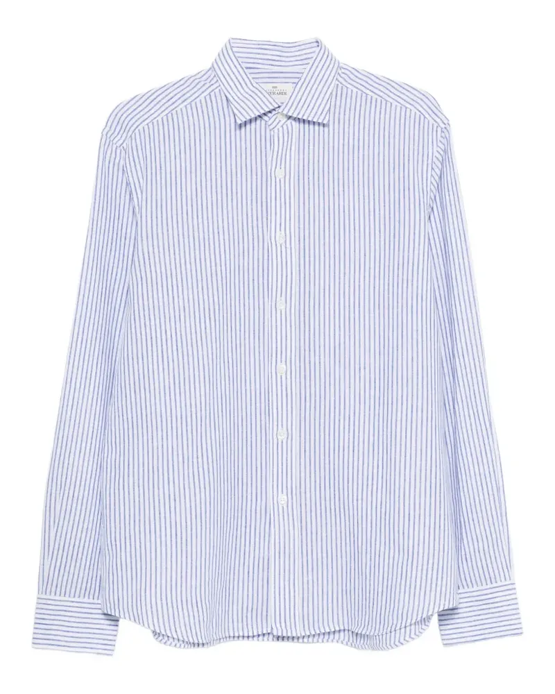 Alessandro Gherardi striped shirt - Weiß Weiß