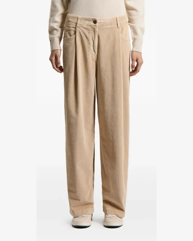 Peserico Hose aus Cord - Nude Nude
