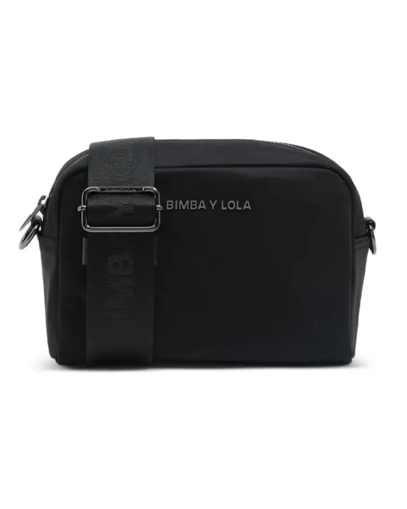 BIMBA Y LOLA Umhängetasche mit Logo-Detail - Schwarz Schwarz