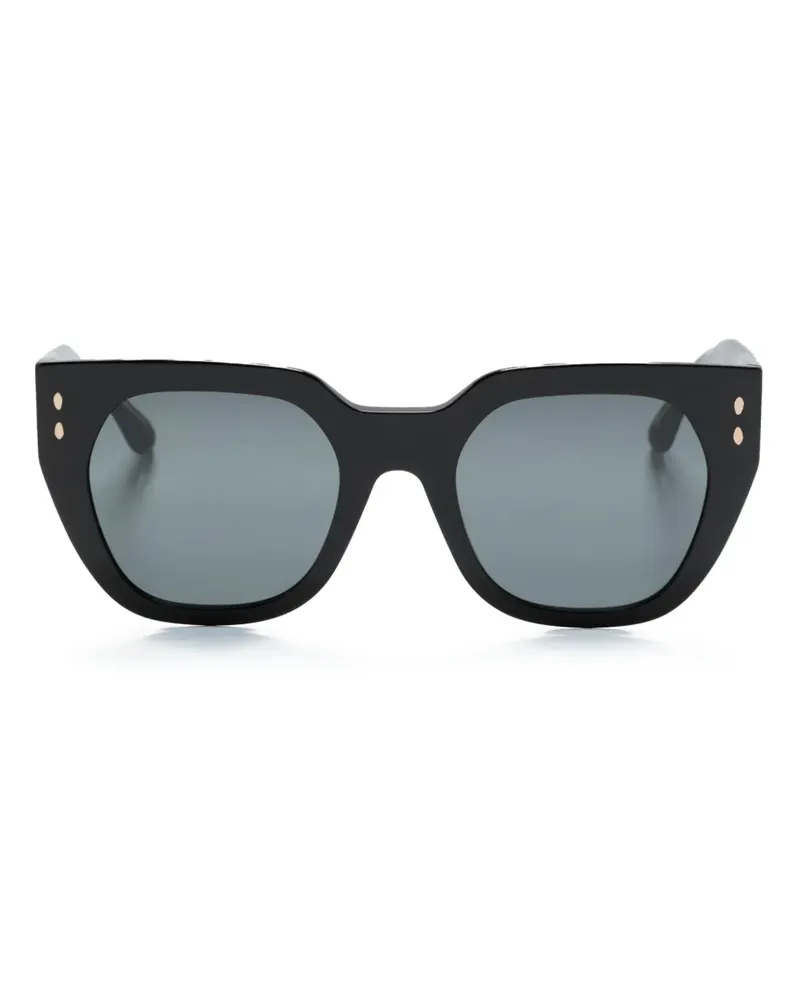 Isabel Marant Klassische Cat-Eye-Sonnenbrille - Schwarz Schwarz