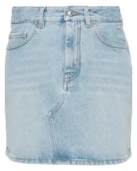 GCDS Jeansrock mit Logo-Applikation Blau