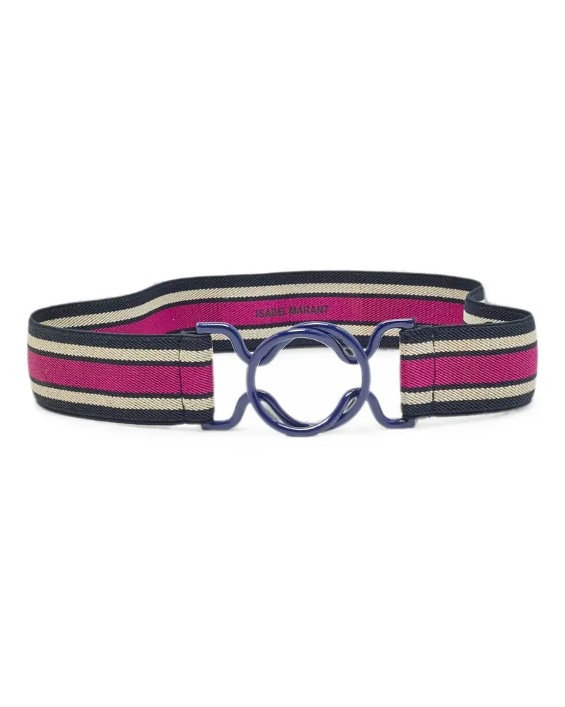 Isabel Marant Elie striped belt - Blau Blau