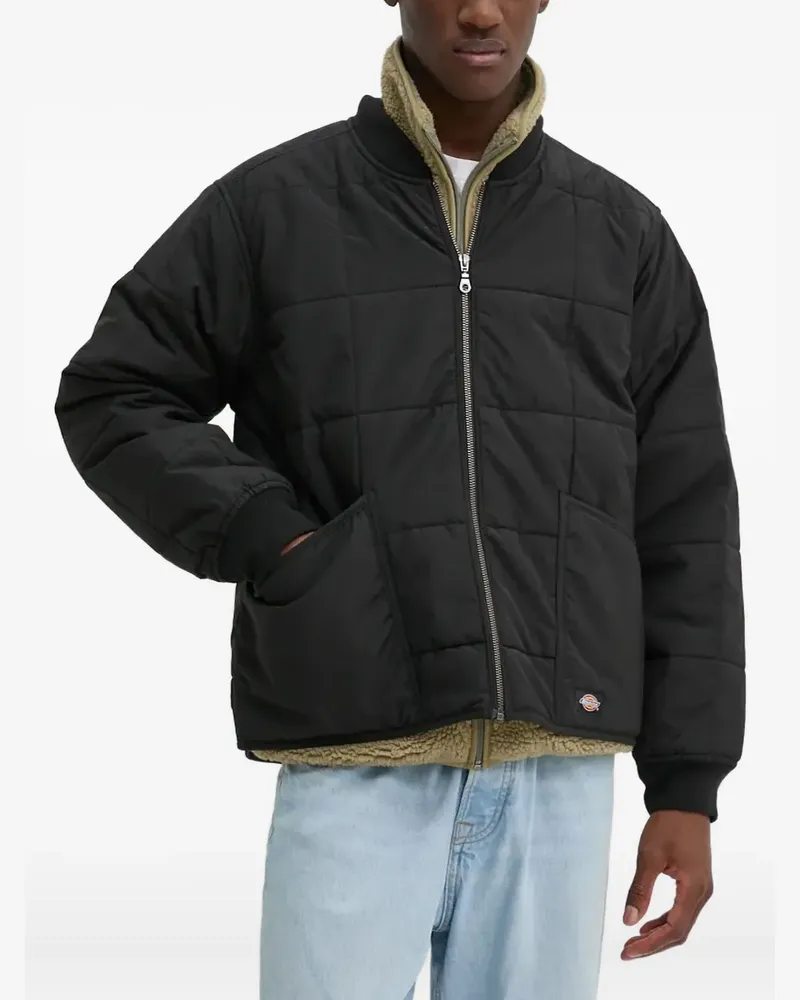 Dickies Gesteppte Jacke mit Reißverschluss - Schwarz Schwarz