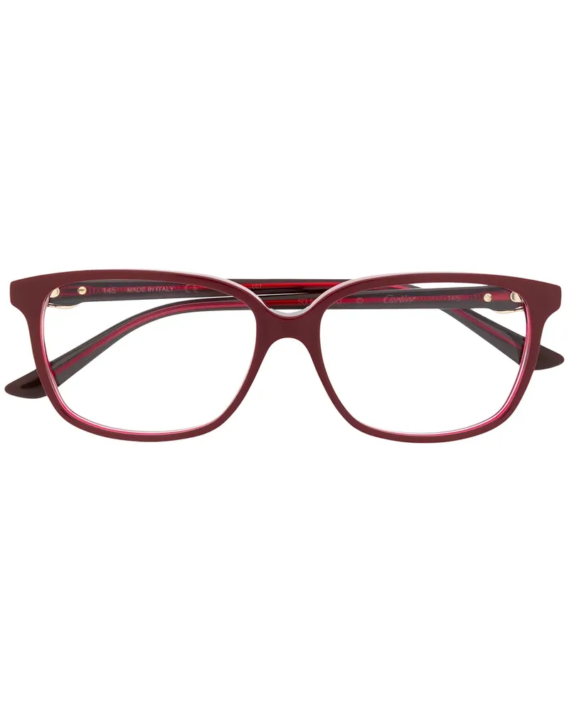 Cartier C Décor' Brille - Rot Rot