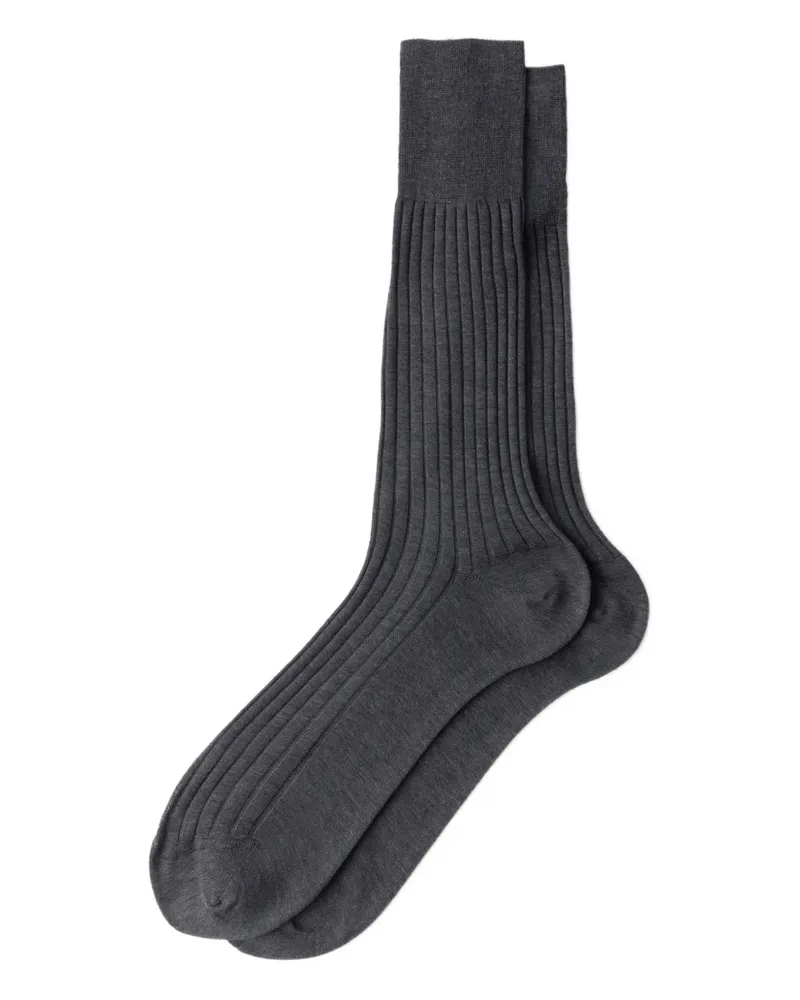 Prada Socken aus geripptem Strick - Grau Grau
