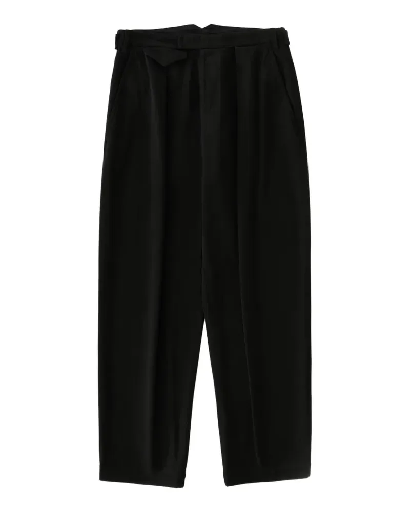 Studio Nicholson Poole Hose mit Falten - Schwarz Schwarz