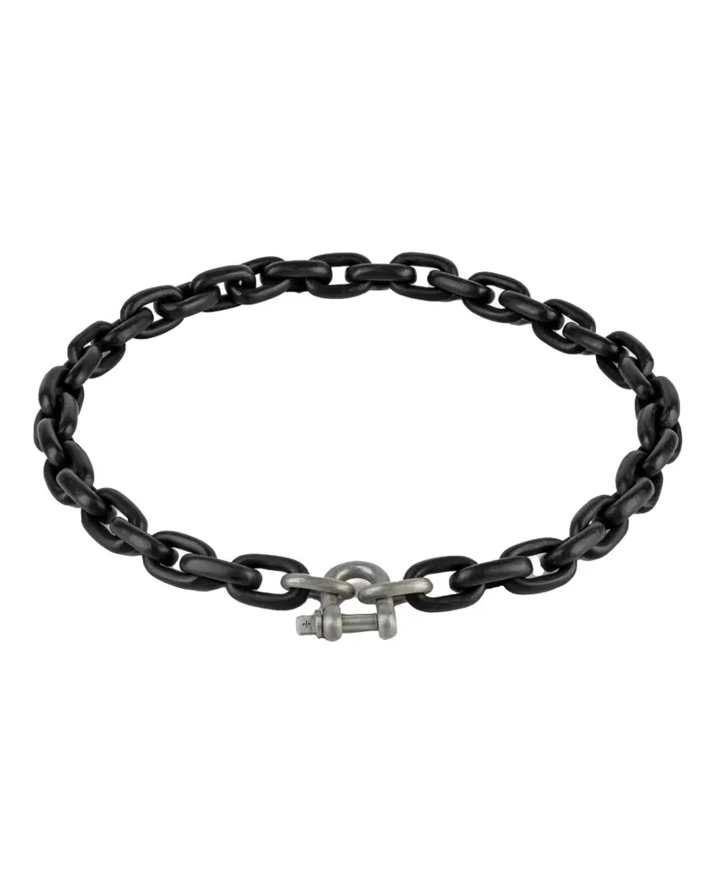 Parts Of Four Charm Chain Choker aus Sterlingsilber - Schwarz Schwarz