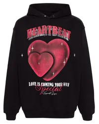 Vision Of Super Hoodie mit Heartbeat-Print Schwarz