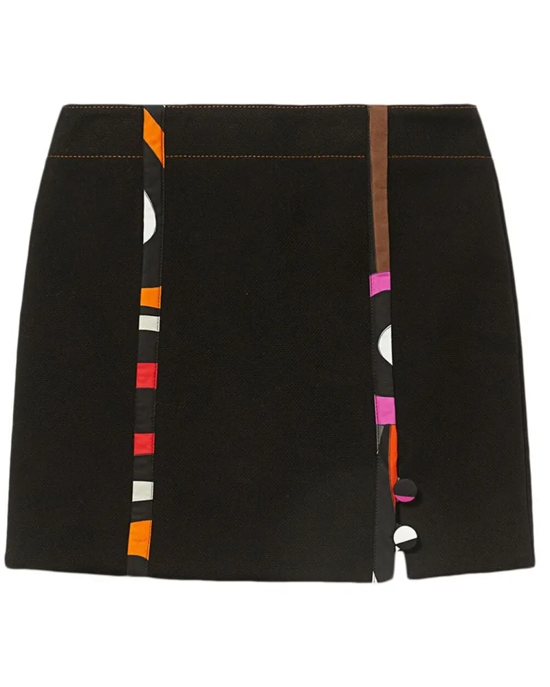 Emilio Pucci Rock mit Zebra-Print - Schwarz Schwarz
