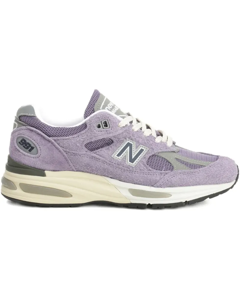 New Balance 991 Sneakers mit Wildledereinsätzen - Violett Violett