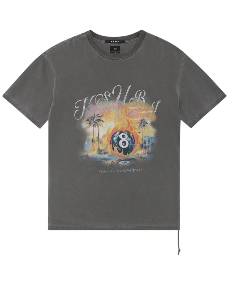 ksubi World Order Biggie T-Shirt - Grau Grau