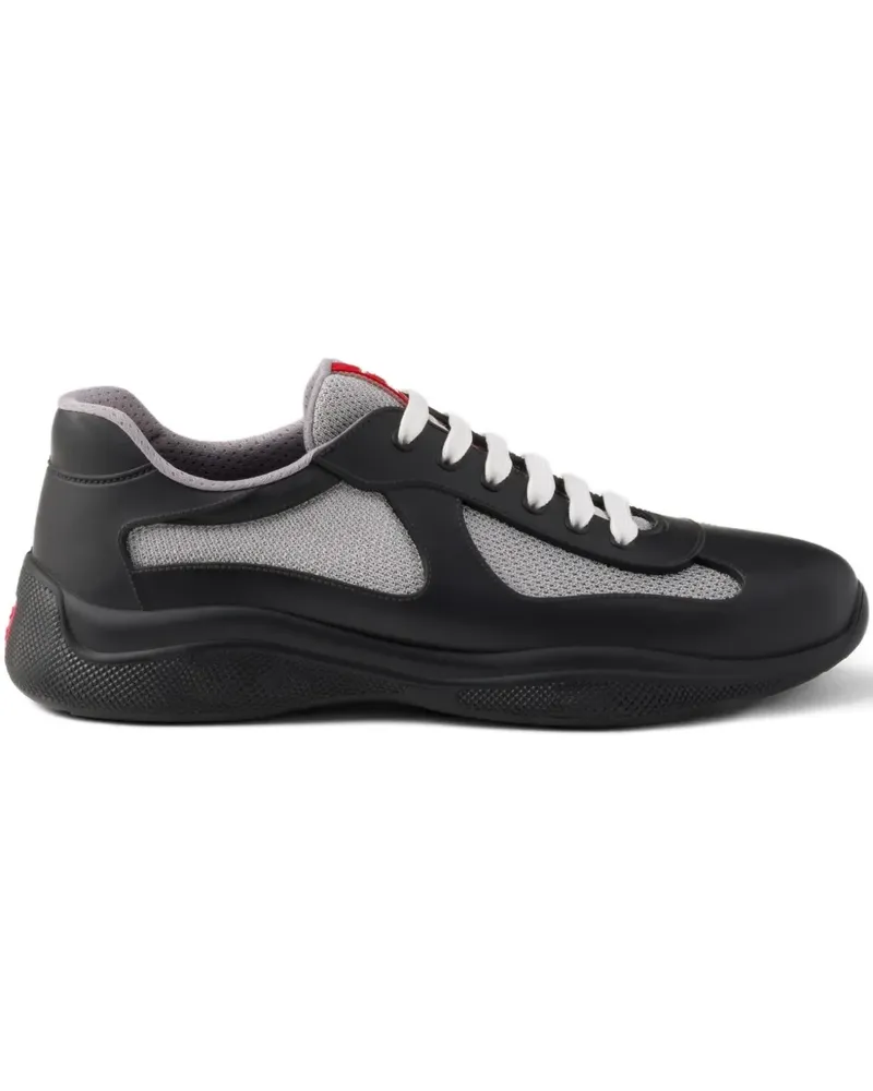 Prada America's Cup Sneakers mit Logo - Schwarz Schwarz